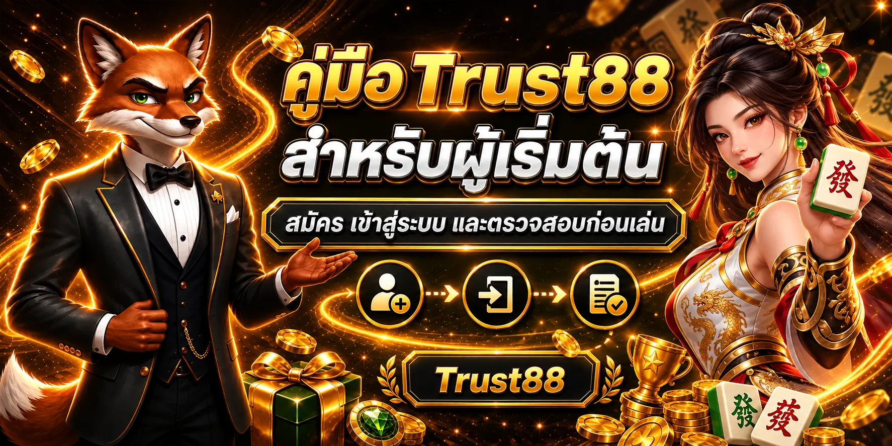 Trust88 คู่มือสมัคร เข้าสู่ระบบ สำหรับมือใหม่